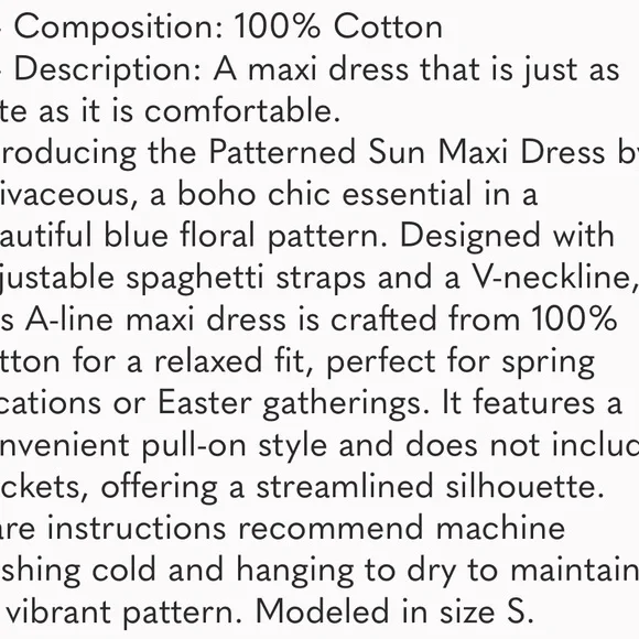 NWT Olivaceous Floral Maxi Dress - Picture 4 of 4